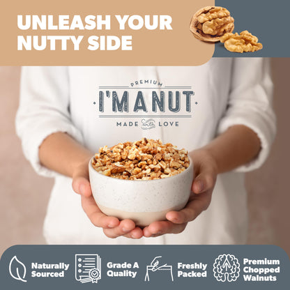 Walnuts - Chopped Raw 1Kg Pack